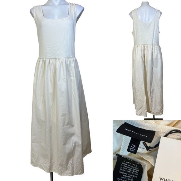 Who What Wear Dresses & Skirts - Who What Wear plus size 2x sleeveless maxi dress with side pockets